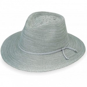 Sun Hats Women's Victoria Fedora Sun Hat - UPF 50+- Adjustable- Packable- Modern Style- Designed in Australia - Seafoam - CB1...
