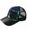 Headbands Women Adjustable Sequin Bling Tennis Baseball Cap Sun Cap Hat - Green - C9193XTNDWU $15.54