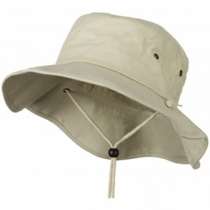 Sun Hats Big Size Cotton Australian Hat - Stone - CM110J66E43 $45.33
