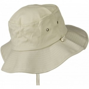 Sun Hats Big Size Cotton Australian Hat - Stone - CM110J66E43 $40.85