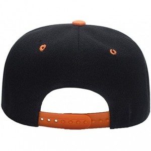 Baseball Caps Men Women Custom Flat Visor Snaoback Hat Graphic Print Design Adjustable Baseball Caps - A-orange - CZ18HCOI4E7...