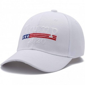 Baseball Caps Make America Great Again Hat Donald Trump 2020 USA Cap Adjustable - White - CM192KAQHU2 $18.19