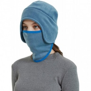 Skullies & Beanies Fleece 2 in 1 Hat/Headwear-Winter Warm Earflap Skull Mask Cap Outdoor Sports Ski Beanie for Men&Women - CL...