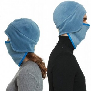 Skullies & Beanies Fleece 2 in 1 Hat/Headwear-Winter Warm Earflap Skull Mask Cap Outdoor Sports Ski Beanie for Men&Women - CL...