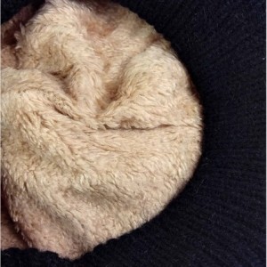 Newsboy Caps Winter Hats Gloves for Women Knit Warm Snow Ski Outdoor Caps Touch Screen Mittens - Hat and Gloves (Black) - CQ1...
