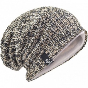 Skullies & Beanies Men's Slouchy Beanie Knit Crochet Rasta Cap for Summer Winter - Mixtz-khaki - C912O9SLR7C $27.86