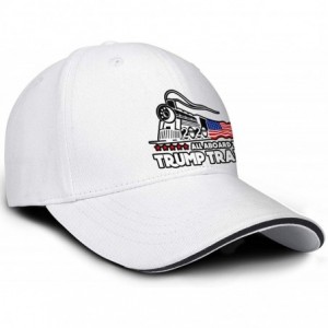 Baseball Caps All Aboard The Trump Train 2020 Trucker Hats Men/Women Adjustable Fitted Fashion Cap - White-10 - CS18UY03GNU $...