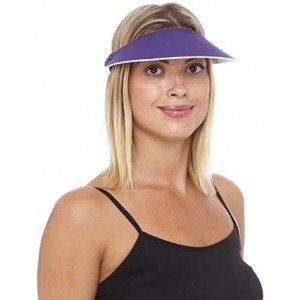 Visors Sunvisor- Available in Beautiful Solid Colors- Perfect for The Summer! - Navy - CR11KAECNF7 $27.15
