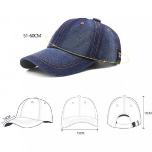Baseball Caps Balcony Baseball Classic Adjustable Outdoor - Blue - CS18RT40MMR $19.45