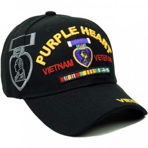 Baseball Caps U.S. Military Purple Heart Veteran Official Licensed Embroidery Hat Army Retired Baseball Cap - CS18MC0CK7G $33.28