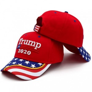 Baseball Caps Donald Trump Hat 2020 Keep America Great KAG MAGA with USA Flag 3D Embroidery Hat - Hat8-red - CO18XO2E2UG $23.89
