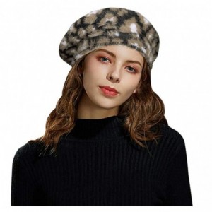 Berets Leopard Animal Artist Painter - Z-white - CP18YSMGOGT $30.80