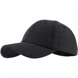 Baseball Caps Baseball Cap 6 Panel Plain Hat for Men Women - Pure Deep Gray - CF18GX6QKZI $14.52