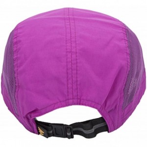 Sun Hats UPF50+ Protect Sun Hat Unisex Outdoor Quick Dry Collapsible Portable Cap - A-purple - C617YI9A3WN $26.29