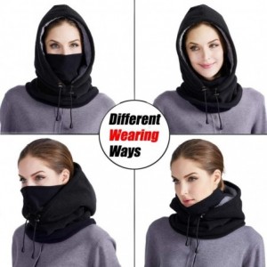 Balaclavas Balaclava Face Mask Windproof Outdoor Sports Mask for Winter Thermal Fleece Hood for Men and Women - Red - C318YYQ...