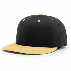 Baseball Caps PTS30 LITE R-Flex PTS 30 FIT Baseball HAT Ball Cap - Black/Vegas Gold - CT186XT6X9D $20.22