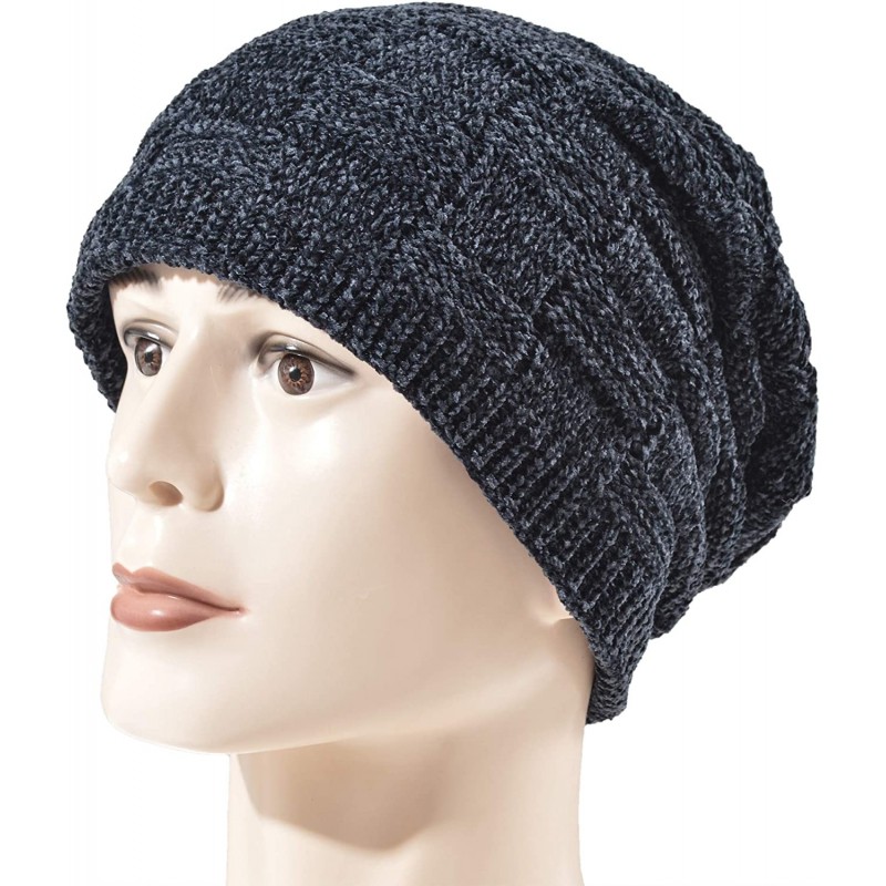 Styles Oversized Winter Extremely Slouchy - Wbxne Navy Hat&scarf ...