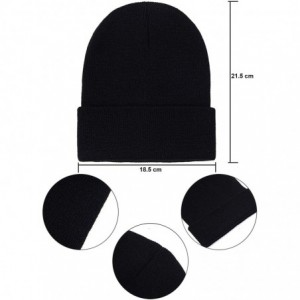 Skullies & Beanies Winter Beanie Cap Warm Knit Cuff Skull Beanie Caps for Men or Women - Mixed Color a - CX18YZARHTQ $22.96