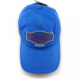 Baseball Caps Cigar Logo Hat with Secret Pocket Closed Back Deluxe - Blue - CN11GG2BSPT $34.34
