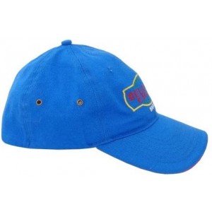Baseball Caps Cigar Logo Hat with Secret Pocket Closed Back Deluxe - Blue - CN11GG2BSPT $34.34