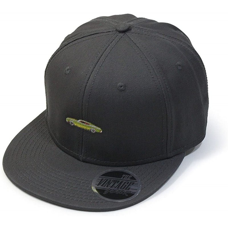 Baseball Caps Premium Plain Cotton Twill Adjustable Flat Bill Snapback Hats Baseball Caps - 70 Charcoal Gray - CU12MSJ2JFB $2...