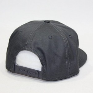 Baseball Caps Premium Plain Cotton Twill Adjustable Flat Bill Snapback Hats Baseball Caps - 70 Charcoal Gray - CU12MSJ2JFB $2...