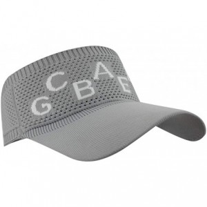 Baseball Caps Womens Summer Quick-Dry Mesh Empty Top Golf Stretchy Sun Baseball Visor Hat Cap - Letters Gray - C118ROXEOSX $1...