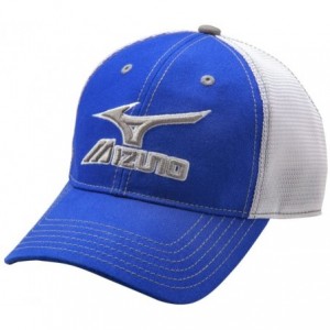Baseball Caps Mesh Trucker Hat - Royal-white - CH11Z9X9VD7 $36.69