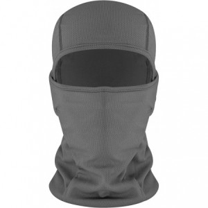 Balaclavas Balaclava Face Mask Adjustable Windproof UV Protection Hood - Gray - CG182EGORRC $20.68