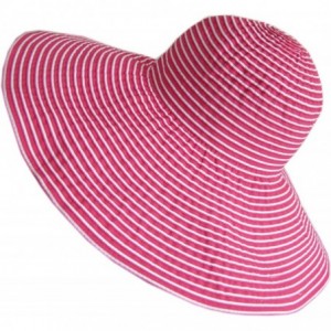 Sun Hats Womens Extra Large 6" Brim Sun Hat ROM-2 - Pink - C111LEJCI8Z $42.28