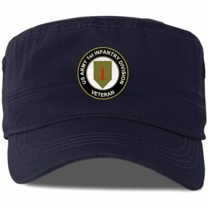 Baseball Caps US Army Veteran 1st Infantry Division Man's Classics Cap Women's Fashion Hat Chapeau - Navy - C518AK5KE9W $29.39