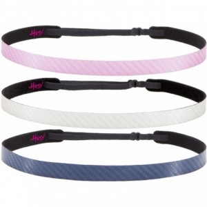 Headbands Women's Adjustable NO Slip Skinny Tech Sport Headband Multi Packs - Navy/White/Pink 3pk - C2185AOCYSS $31.30