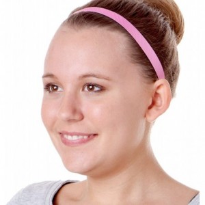 Headbands Women's Adjustable NO Slip Skinny Tech Sport Headband Multi Packs - Navy/White/Pink 3pk - C2185AOCYSS $29.04