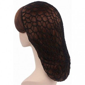 Skullies & Beanies Women Soft Rayon Snood Hat Hair Net Crocheted Hair Net Cap Mix Colors Dropshipping - Fw-12-beige - CJ18S4S...