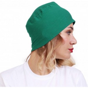Skullies & Beanies Women's Cotton Under Hijab Caps (Multicolours- Free Size) - Green - CJ18DWY22A5 $19.52