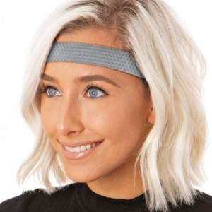 Headbands Women's Adjustable Non Slip Geo Sport Headband Multi Gift Pack - Gunmetal & Gold Wide Geo 2pk - CV19770R575 $24.02