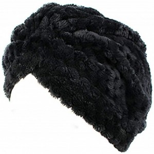 Headbands Faux Fur Turban Hair Cover One Size - Black Friday - CJ18ZE360SU $29.57