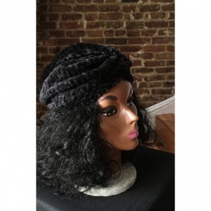 Headbands Faux Fur Turban Hair Cover One Size - Black Friday - CJ18ZE360SU $27.10