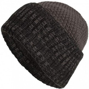 Skullies & Beanies Women's Solid Color Wool Knit Hats Earmuffs Parent-Child Caps - Black7 - CG18I74UT2Z $17.88