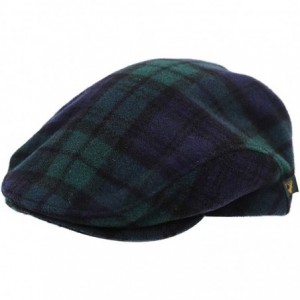Newsboy Caps Blackwatch Flat Cap 100% Wool Durable Designed in Ireland - CI18WRD73SK $91.16