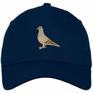 Baseball Caps Custom Low Profile Soft Hat Pigeon A Embroidery Animal Name Cotton Dad Hat - Navy - CV18OIAKK8C $42.81