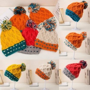 Skullies & Beanies Patchwork Beanies Slouchy Comfortable - Yellow - CH192SG73TH $17.39