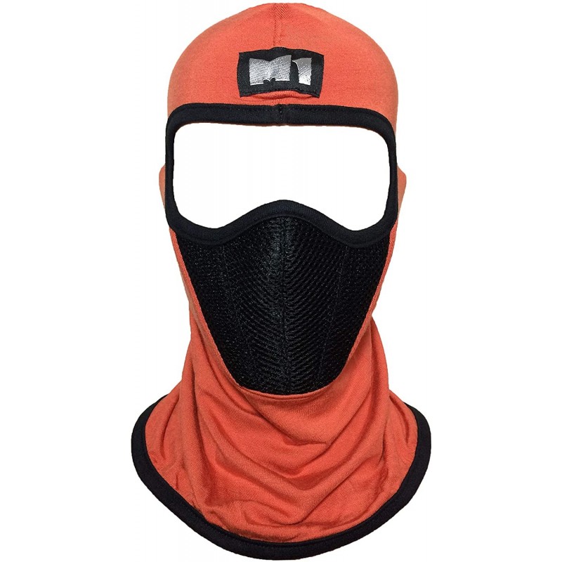 Balaclavas M1 Full Face Cover Balaclava Protecting Filter Face Ski Dust Mask Orange (BALA-ORAN-FILT) - CP12O8RTCYE $35.49