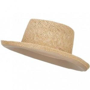 Sun Hats Gambler Shape Toyo Hat - Natural - C812ENSC8KB $86.51