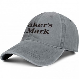 Baseball Caps Trucker Hat for Men/Women Makers Mark Whiskey Logo Pattern Adjustable Winter Designer Hat - Grey-88 - CX18W7CCX...
