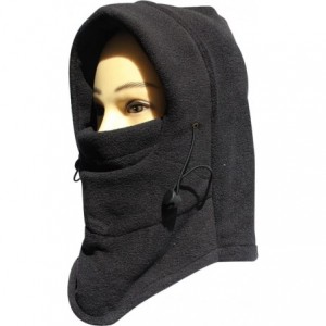 Balaclavas Winter Snowboard Face Hat Fleece Hood Ski Mask Wool Beret Balaclava - Black - CZ11RLDK3EJ $23.83