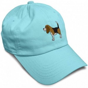 Baseball Caps Custom Soft Baseball Cap Beagle B Embroidery Dad Hats for Men & Women - Mint - C318SIMQZLM $32.45