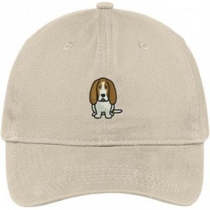Baseball Caps Basset Hound Dog Breed Embroidered Soft Cotton Low Profile Dad Hat Baseball Cap - Stone - CO182KOLXRM $38.92