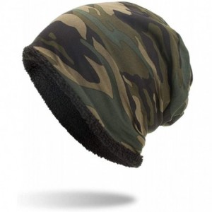 Skullies & Beanies Beanie Hats for Men Unisex Camouflage Printed Warm Winter Wool Ski Caps (Army Green) - CD18HXRYKY9 $16.40