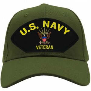 Baseball Caps US Navy Veteran Hat/Ballcap Adjustable One Size Fits Most - Olive Green - CN18HY5K46D $49.63